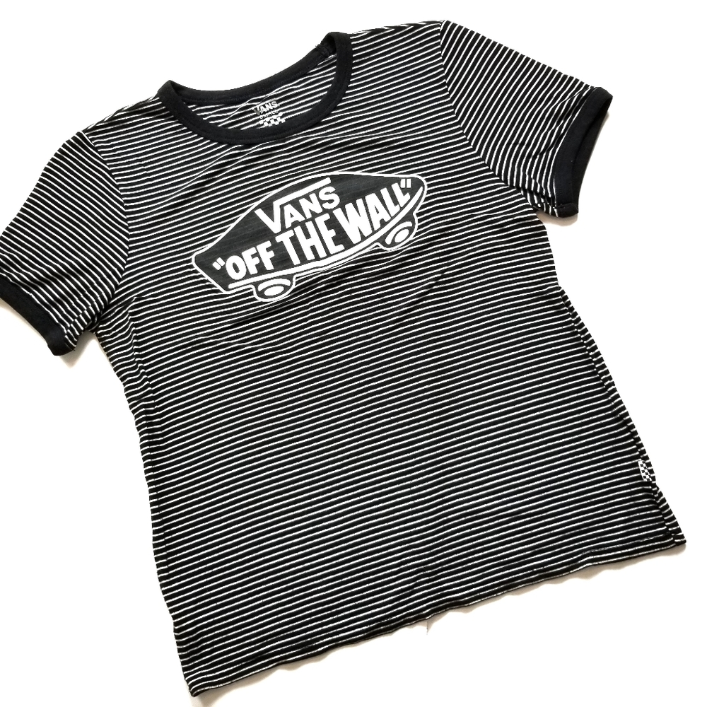 VANS Off the Wall Striped Logo Shirt